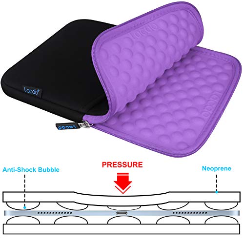 Lacdo Tablet Sleeve Case for 11 inch iPad A16 / 11 inch iPad Air M4 M3 M2 / 11" iPad Pro M5 M4 / 10.9" iPad /10.2" iPad /10.9" ipad Air / 11 Inch Samsung Galaxy Tab A9+ Bag, Fit Magic Keyboard, Purple - color: Purple, size: 9-11 Inch