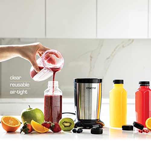 DECADORN 12 oz Juice Bottles with Caps, 20 Pack, Made in USA | BPA-Free Plastic Bottles, Tamper-Evident Lids, Leak-Resistant, Shatterproof, Disposable & Recyclable, for Fridge Storage - size: 12 oz 20 Pack