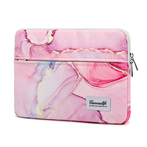 Canvaslife Pink Marble Patten Laptop Sleeve 14 inch 14.0 inch Laptop case Bag - color: Pink Marble, size: 14 inch / 14.0 inch