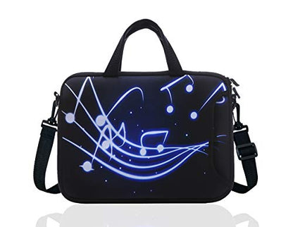 11-Inch to 12-Inch Neoprene Laptop Sleeve Case Bag with shoulder strap For 11", 11.6", 12" Ultrabook/Acer/Asus/Dell/HP/Toshiba/Lenovo/Chromebook (Black)