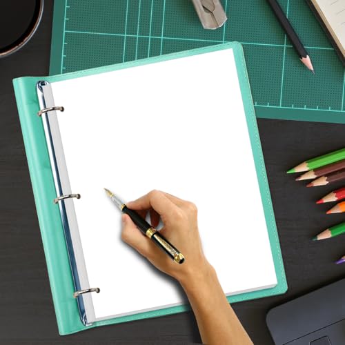 (3-Pack) A4 Blank Paper Refills, 300Sheets / 600Pages Print/Loose-Leaf Paper, 3-Hole, 100gsm, White, 8.5'' x 11'' - style: 3-Hole