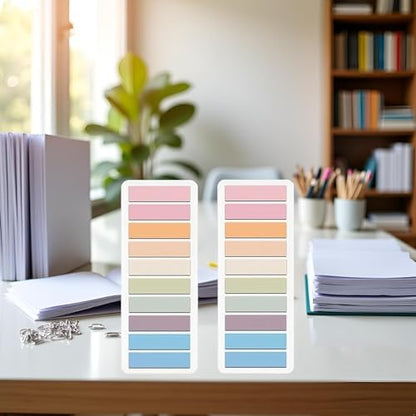 600 Pcs Pink Sticky Tabs, Page Markers Sticky Tabs Writable and Repositionable Book Flags Tabs Strip Index Tabs for Page Marking Classify File Notebooks and Writing Pads