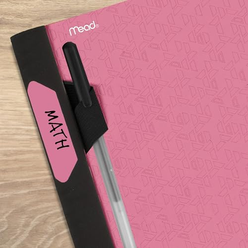 Five Star Advance Spiral Notebook + Study App, 3 Subject, 8.5" x 11" College Ruled Paper, 150 Sheets, Spiral Guard, Movable Tabbed Dividers, Prom Pink (820060R) - color: Prom Pink, size: Pack of 1