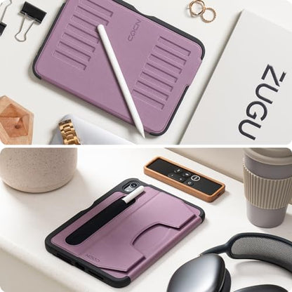 ZUGU Case for iPad mini 6/7 (A17 Pro) 2021/2024 [Berry Purple] | Ultra Slim Protective Cover, Apple Pencil Holder w/Charging, Convenient 7-Angle Magnetic Stand, Auto Sleep/Wake Function - color: Berry Purple