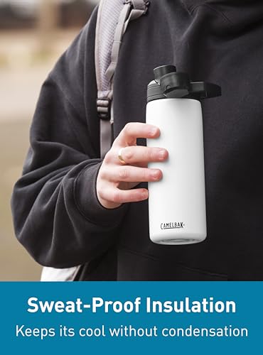 CamelBak Chute Mag Vacuum Insulated Stainless Steel Water Bottle, Magnetic Leak‑Resistant Cap for Everyday Hydration - color: Moss, size: 20 Ounces