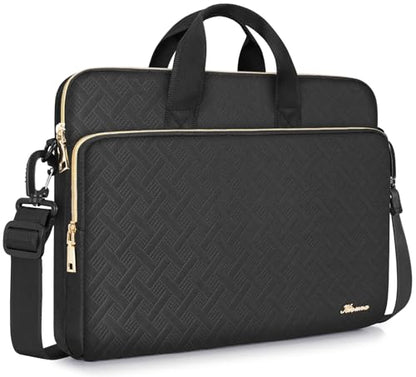 KIZUNA Laptop Sleeve Case 13 Inch Computer Shoulder Bag for 14" MacBook Pro M3 2023/M2 M1 Max /13.6" New MacBook Air M2/14 Lenovo ThinkPad X1 Carbon/Yoga C740 S740 C930/14 IdeaPad Flex 5i, Black - color: Black, size: 13-13.3 Inch