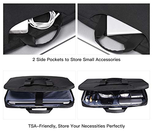 15.6 Inch Laptop Sleeve Bag, Men Women TSA Case for Macbook Pro 16 M5 M4 M3 M2 M1, Lenovo Ideapad 15.6, HP Envy/Victus 15.6, Acer Aspire/Nitro 5 15.6, Dell 15 16, ASUS Chromebook 15 16 Case, Black - color: Black, size: 15.6 Inch