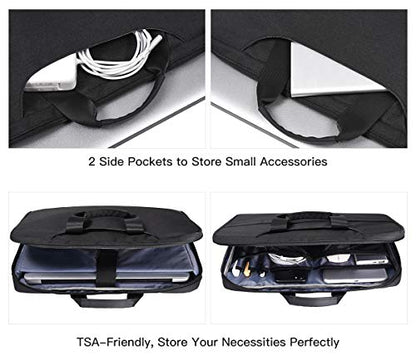 14 15 Inch Waterproof Laptop Sleeve Men Women TSA Briefcase for MacBook Pro 14 M5/M4/M3/M2/M1, Macbook Air 15 M5/M4/M3, Dell Inspiron 14/XPS 15, Lenovo Acer HP ASUS Chromebook 14 Carring Case, Black - color: Black, size: 13.5-15 Inch