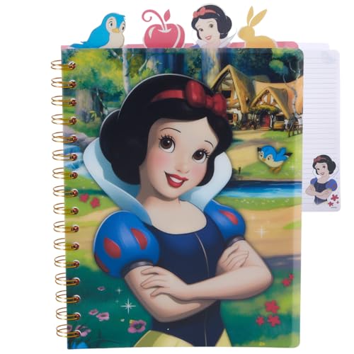 Disney Snow White Tab Journal Notebook, Spiral Bound, 96 Lined Pages, 8 x 7 inches - style: Snow White