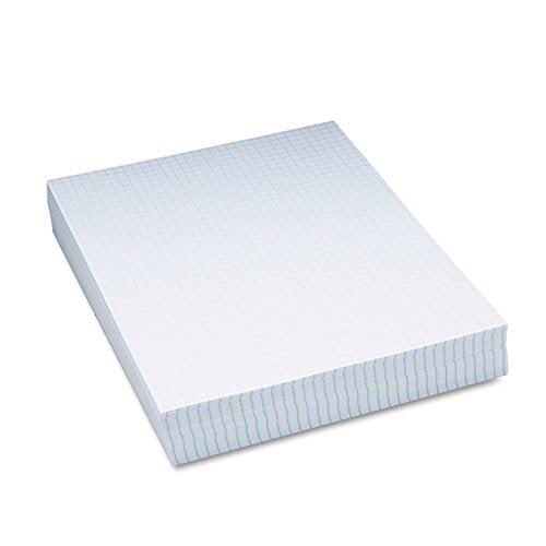 Pacon Composition Paper, 8 1/2"X11", 1/4" Quadrille, White, 500 Sheets - size: 8.5" x 11"