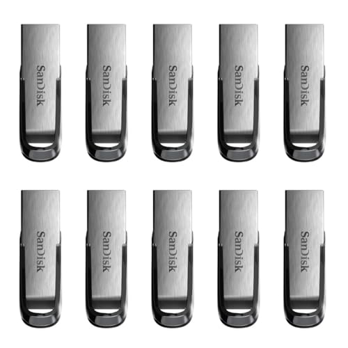 SANDISK 64GB 10-Pack Ultra Flair USB 3.0 Flash Drive (10x64GB), Non-Retail Packaging - SDCZ73-064G-B10CT - size: 64GB (10-Pack)