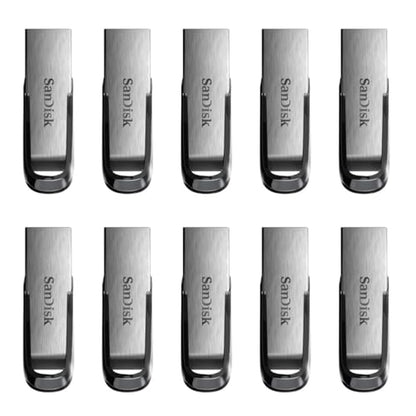 SANDISK 64GB 10-Pack Ultra Flair USB 3.0 Flash Drive (10x64GB), Non-Retail Packaging - SDCZ73-064G-B10CT - size: 64GB (10-Pack)