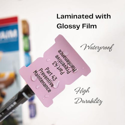 Index Tabs for 2026 FAR/AIM, Color-Code and Laminated Book Tabs for PPL, with Alignment Card, Bookmark, and Dot Stickers. (Book NOT Included)