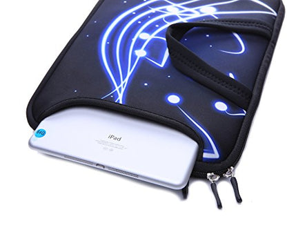 11-Inch to 12-Inch Neoprene Laptop Sleeve Case Bag with shoulder strap For 11", 11.6", 12" Ultrabook/Acer/Asus/Dell/HP/Toshiba/Lenovo/Chromebook (Black)