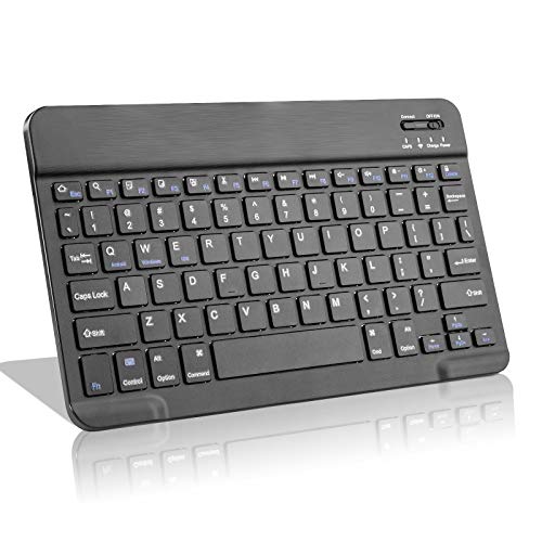 Amazon Fire HD 10/11/8 Wireless Keyboard,Universal Slim Portable Bluetooth Keyboard Compatible with Amazon Fire HD 10/11/8 with Built in Rechargeable Battery (10 Inch Black) - color: 10 Inch Black