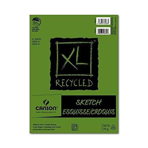 Canson XL Series Top-Bound Recycled Sketch Book 3-1/2 x 5-1/2" - size: 3.5x5.5
