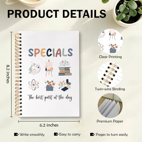 Teacher Spiral Notebook Journal, Specials End of Year Best Teacher Gifts Journal for Notes Planning, Teachers Appreciation Gifts Maestra for Notes Taking, 5.5 X 8.3 Inch - color: Specials