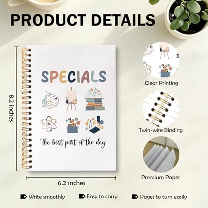 Teacher Spiral Notebook Journal, Specials End of Year Best Teacher Gifts Journal for Notes Planning, Teachers Appreciation Gifts Maestra for Notes Taking, 5.5 X 8.3 Inch - color: Specials