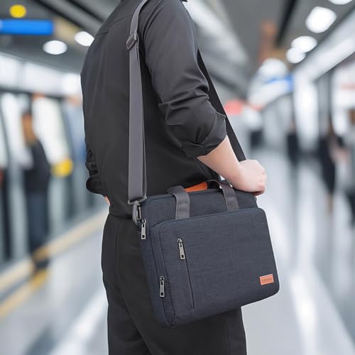 KIZUNA Laptop Bag 15.6 Inch Computer Shoulder Case Sleeve Briefcase For MacBook Air 15 M2/MacBook Pro 16 M4-M1/16″ ThinkBook 16 Gen 8/Legion Slim 5i Gen 8/16.3" XPS 16/Gaming 3i,Dark Grey - color: Dark Grey, size: 15-15.6 Inch
