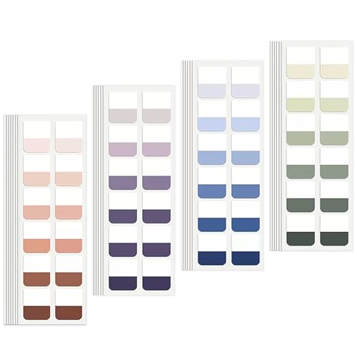 Potanro Book Tabs 480 PCS Annotation Tabs Transparent Sticky Notes, | Sticky Tabs for Notebooks 1 Inch Repositionable Index Tabs for Annotating Books , File Classification,Notebooks (Medium) - size: Medium