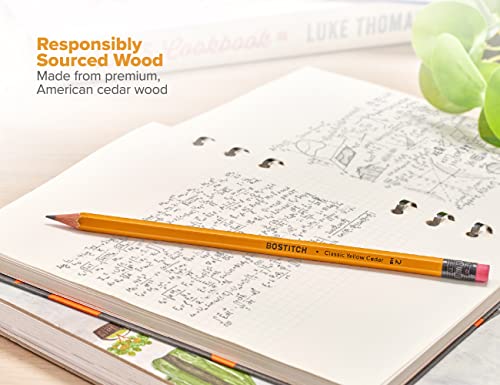 Bostitch Office Premium #2 Pencils, American Cedar Wood, Pre-Sharpened, HB Graphite, 12-Pack - size: 1 Count (Pack of 12)