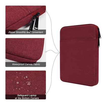 Tablet Sleeve Bag for 2025 11 inch iPad A16, 11 inch iPad Air M3 M4/ 10.9 inch iPad 10th/ Pro 11 M4, Galaxy Tab A8 10.5" Case Pouch, Fit Apple Smart Keyboard, Wine Red - color: Wine Red, size: 9-11 Inch