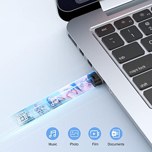 K&ZZ 64GB Flash Drive 5 Pack 64 GB Low Profile USB Flash Drive with Lanyard Mini USB Drive 64G Small Thumb Drive Memory Stick with Keychain, Black - color: Black (5Pack), size: 64GB 2.0