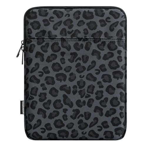 Dadanism 9-11" Tablet Sleeve Bag Carrying Case for iPad (A16) 11th Gen 11", iPad 10th Gen 10.9" Air 5/4, iPad Air/Pro 11", iPad 9/8/7th 10.2", Galaxy Tab A11+ Plus 11"/S9 FE, Tab M11 11",Leopard Black - color: Leopard Black, size: 9-11 inch