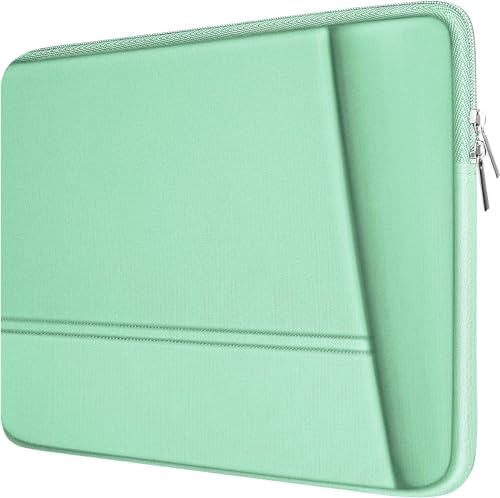 Laptop Sleeve Case 15.6 inch, Sturdy Portable Monitor Computer Laptop Case, Carrying Sleeve Bag 15.6'' with Pockets for MacBook PC Mac HP Lenovo Dell Asus Xbox Switch, Light Blue - color: Light Blue, size: 15.6 Inch