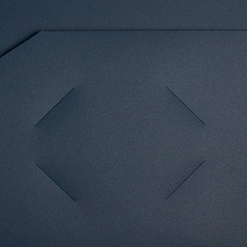 JAM PAPER Heavy Duty Plastic 2 Pocket Extra Tough School Folders - Navy Blue - 6/Pack - color: Navy Blue, size: 6 Per Pack