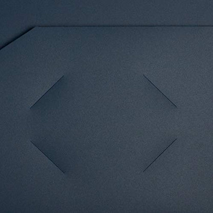JAM PAPER Heavy Duty Plastic 2 Pocket Extra Tough School Folders - Navy Blue - 6/Pack - color: Navy Blue, size: 6 Per Pack