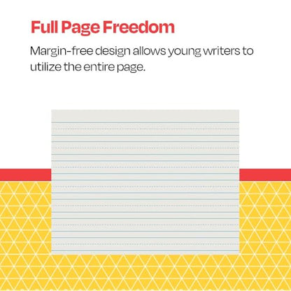 School Smart Skip-A-Line Ruled Writing Paper, 3/4 Inch Ruled Long Way, 11 x 8-1/2 Inches, 500 Sheets - size: 11" x 8.5" - 3/4" Ruled