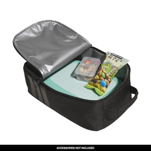 adidas Kids Santiago Lunch Bag for Girls & Boys – Insulated Cooler Lunchbox, 8L - color: 4.0/Black/ White