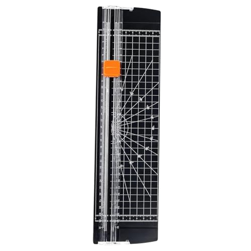 A4 Paper Trimmer 1-Piece - Paper Cutter Slider with Safety Blade, Sharp Slicer for Gift Cards, Photos & Cardstock, Easy Office/Craft Tool