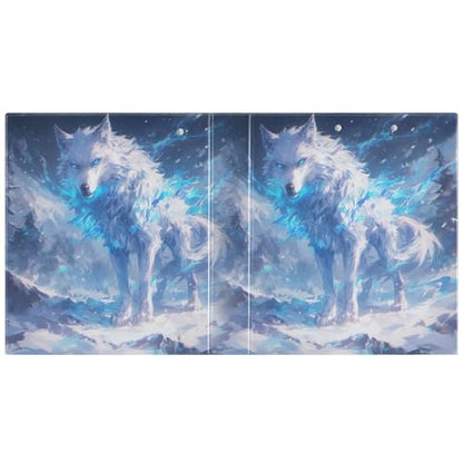 Wolf 3-Ring Binder,1.5 Inch D-Ring Organizer Folder Clipboard Binder for Work Office School - color: Coloe4