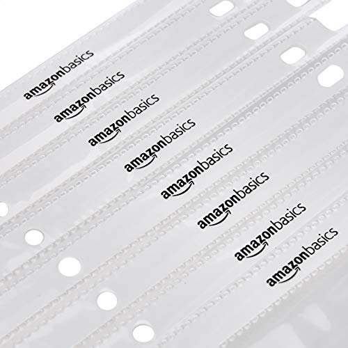 Amazon Basics Heavy Duty Sheet Protectors for 3 Ring Binder, Top Loading, 8.5 x 11 inch Letter Size, Clear, 100-Pack - size: 100 Pack, style: Clear Finish
