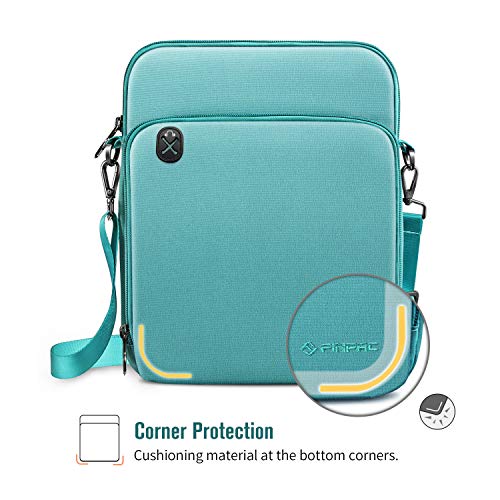 FINTIE 11 Inch Tablet Sleeve Case, Briefcase Shoulder Bag for 11" iPad (A16) 2025, Air M3 M2 2025/2024, 10.9" iPad 10th Gen, 10.9" Air 5/4, Galaxy Tab, Aqua Green - color: Aqua Green