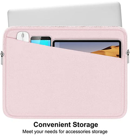 Laptop Sleeve, 15.6 inch Laptop Case, Durable Computer Carrying Bag Protective Case Briefcase Handbag with Front Pocket, Slim Laptop Case Cover for 15.6 Inch HP, Dell, Lenovo, Asus, Notebook, Pink - color: Pink, size: 15.6 Inch