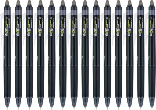 PILOT, FriXion Synergy Clicker Erasable, Refillable, Retractable Gel Ink Pens, Extra Fine Point 0.5 mm,Black,Pack of 98 - color: Black, size: 1 Count (Pack of 98)