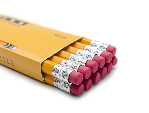 SKKSTATIONERY 144 Count Pre-sharpened #2 Pencils with Erasers – Bulk Yellow HB Lead Pencils for Classroom, Home & Back to School – No.2 Pencil Box, 144/Box - color: 1 BOX 144, size: 1 Count (Pack of 144)
