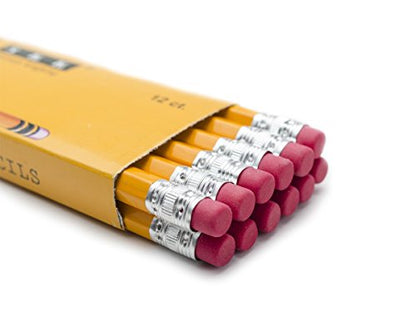 SKKSTATIONERY 144 Count Pre-sharpened #2 Pencils with Erasers – Bulk Yellow HB Lead Pencils for Classroom, Home & Back to School – No.2 Pencil Box, 144/Box - color: 1 BOX 144, size: 1 Count (Pack of 144)