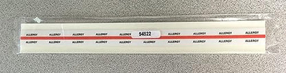Tabbies 54522 Allergy Medical Chart Index Tabs, 100 Pack, Red 1.25 x 0.5 in Self-Adhesive Patient File Divider Tabs for Records & Folders - style: Allergy