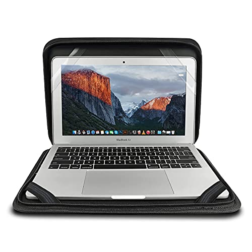 iBenzer Laptop Sleeve 11 inch Computer Carrying Bag PC Folio Case Compatible with MacBook Air 11 Chromebook Ultrabook Notebook Surface Book HP Dell Lenovo Yoga Acer Asus Apple, Black LS-FL11-BK - size: 11 Inch