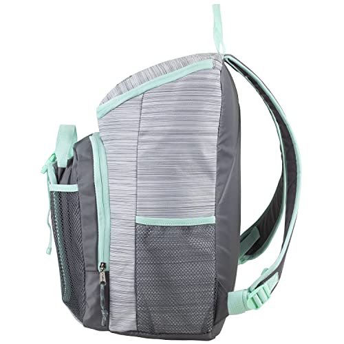 FUEL Top Loader Backpack with Lunch Box Combo – 18” Two Compartment Water Resistant Durable Adjustable Straps with Side Water Bottle Pockets 2 in 1 Set – Slate Grey - color: Slate Grey