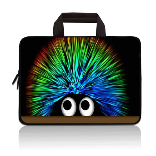 14 15 15.4 15.6 inch Laptop Handle Bag Computer Protect Case Pouch Holder Notebook Sleeve Neoprene Cover Soft Carrying Travel for Dell Lenovo Toshiba HP Chromebook ASUS Acer (Cute Hedgehog) - color: Cute Hedgehog