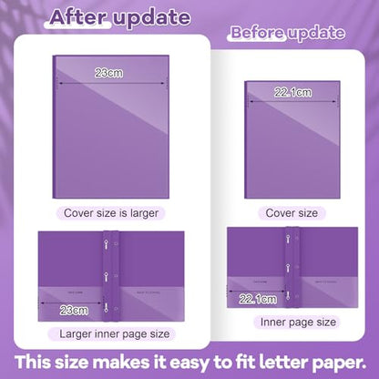 Henoyso 24 Pcs Plastic Folders with Clear Front Pocket and 3 Prong Take Home Plastic 2 Pocket Folder Back to School for Students Parent Teacher Communication for School Office (Purple) - color: Purple