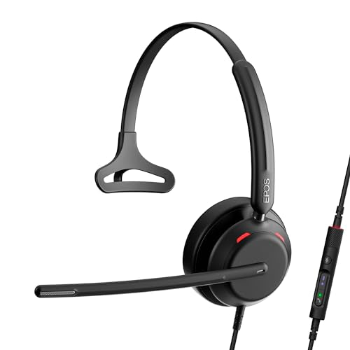 EPOS Impact 730T Mono Wired USB C and USB A Headset for PC with Noise-Canceling Mic, Microsoft Teams Certified, in-Line Controls, Comfortable Fit, Ideal for Office Calls, Remote & Hybrid Work - style: Wired, USB-C Mono, with Microsoft Teams Certification