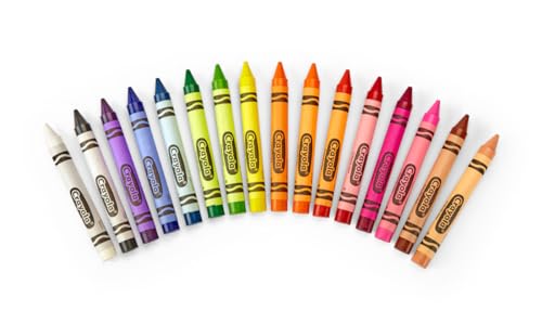 Binney & Smith Crayola(R) Large Crayon Set, Lift-Lid Box, Assorted Colors, Box Of 16