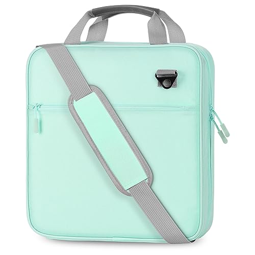Moko Zipper Binder, 2 Inch 3 Ring Binder with Zipper,500 Sheets Capacity Zipper Binder with Shoulder Strap & Handle,Multi-Pocket Zipper Binder Organizer for Middle School, Mint Green - color: Mint Green, size: 2 Inches O-ring