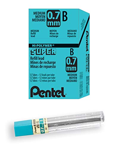 Pentel Super Hi-Polymer Leads - size: 1 Count (Pack of 144), style: B Lead